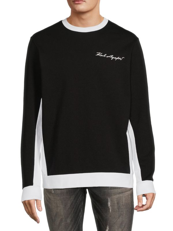 Karl Lagerfeld Paris Contrast-Trim Sweatshirt